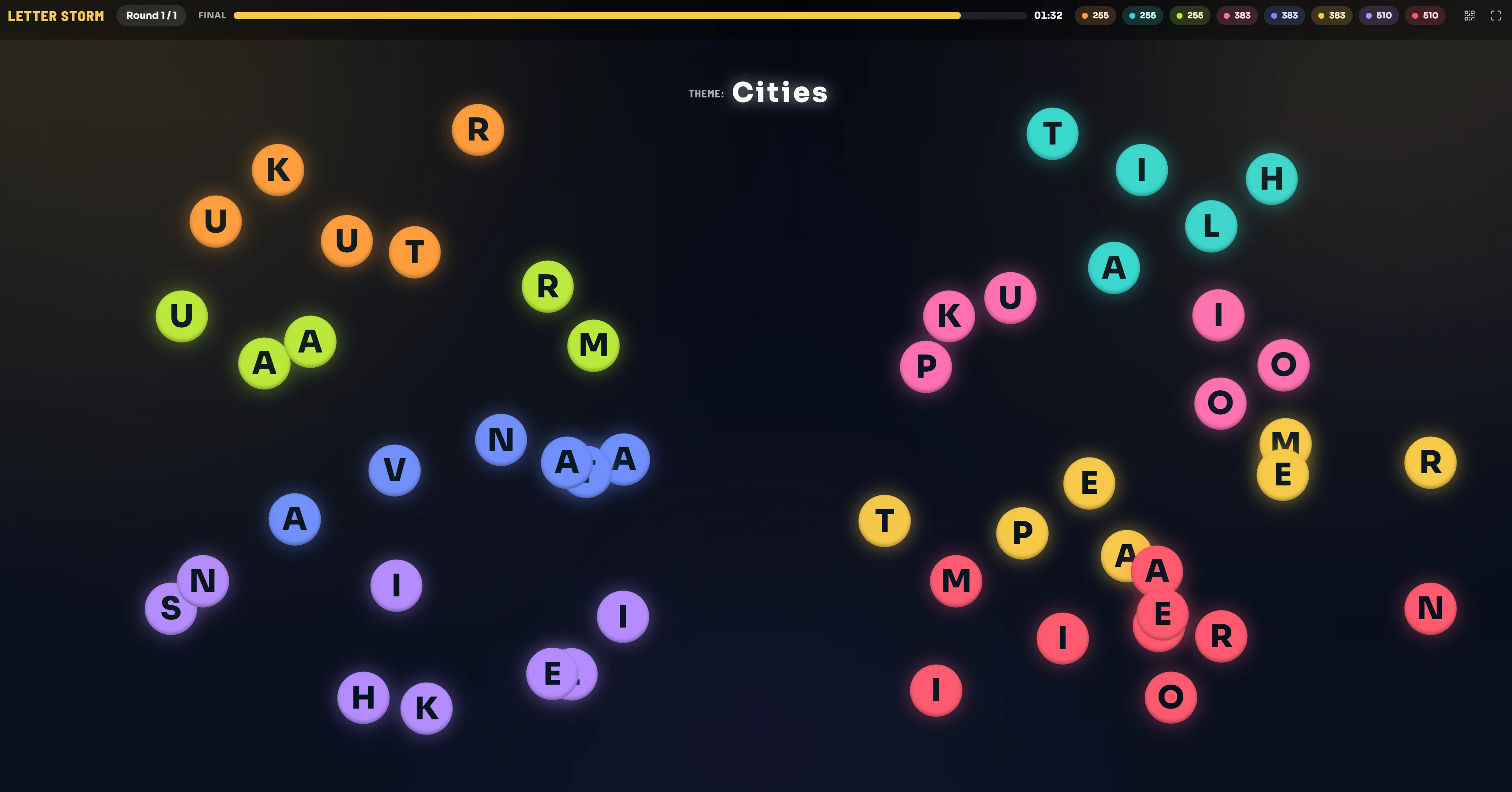 Letter storm, theme is now revealed